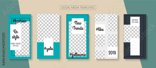 Modern Stories Vector Background.