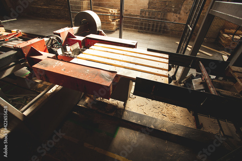 Production line of the wooden furniture factory