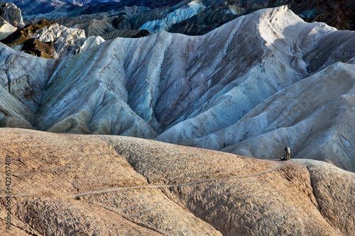 Принти на полотні Photographer at Golden Canyon in Death Valley National Park, CA