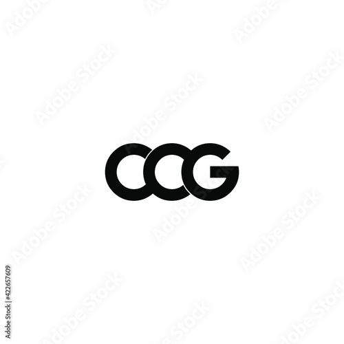 ccg letter original monogram logo design photo