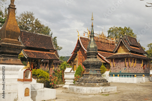 Laos  The Wat Xieng Thong temple in Luang Brabang City