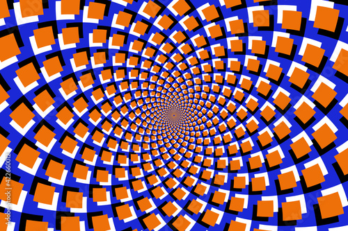 Fototapeta Psychedelic optical illusion