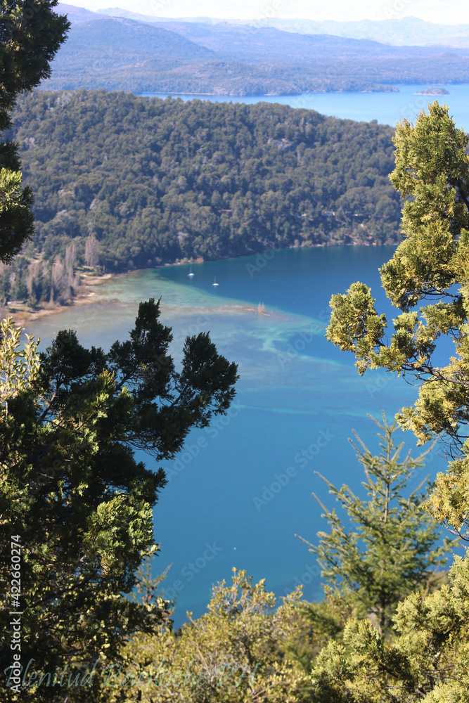 Lago , cristalino , verde , azul , arboles , mirador , paisaje , argentina , cerro , sur , turqueza , hermoso 