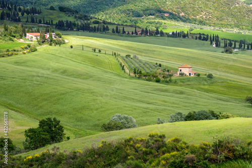 Farm in Val d'Orcia Tuscany © philipbird123