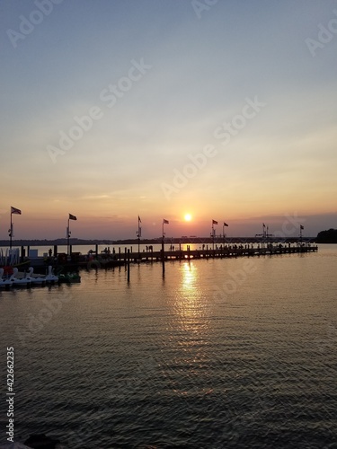 sunset over the harbor © kkdb_photography