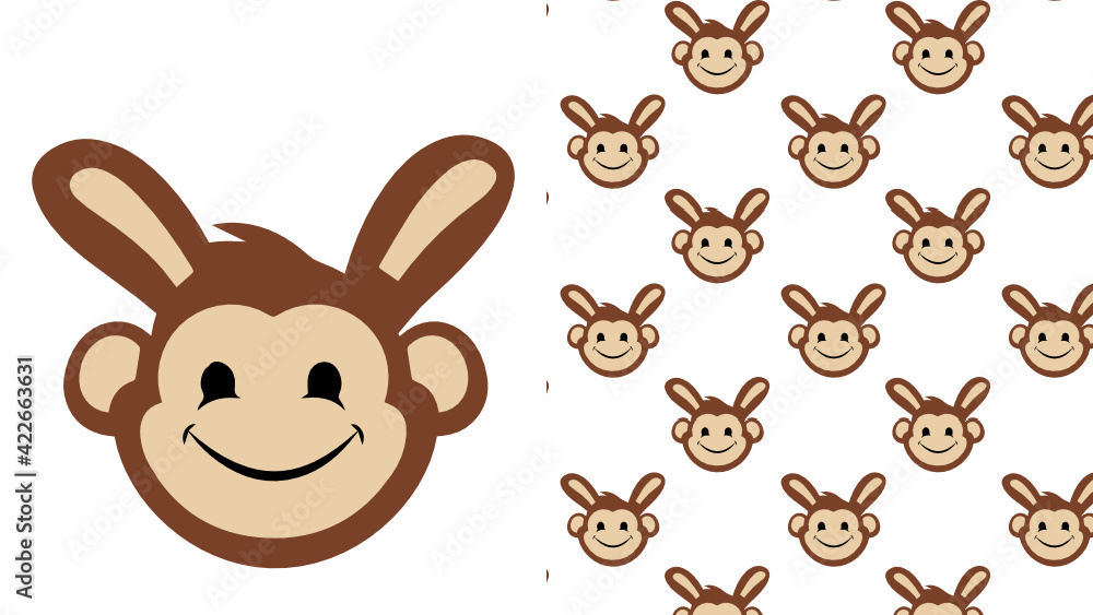 Fototapeta premium Monkey rabbit