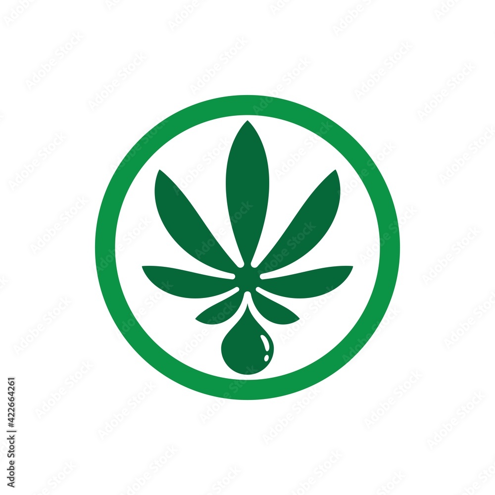 Cannabis logo images illustration