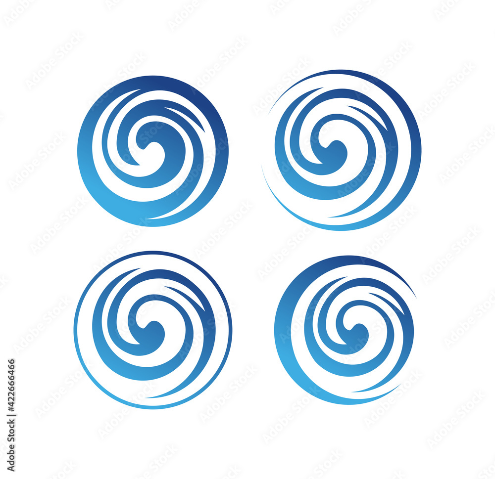 Circle Wave Logo Sign Circle Wave Logo Sign