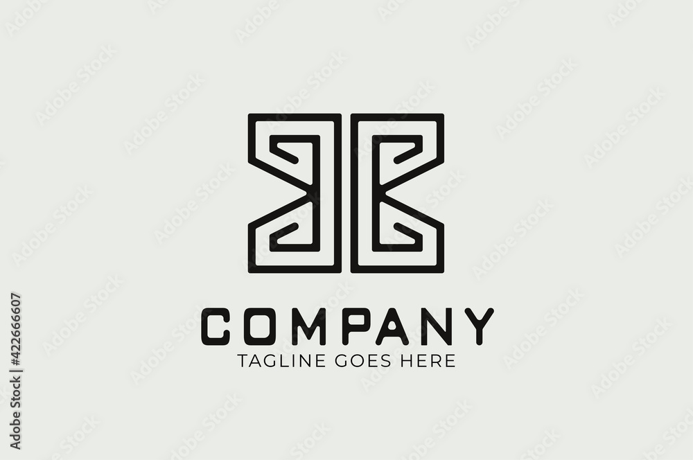 Letter BB Logo, butterfly from letter B and B combination, usable for fashion, beauty and business logos, flat design logo template, vector illustration Letter BB Logo, butterfly from letter B and B combination, usable for fashion, beauty and business logos, flat design logo template, vector illustration