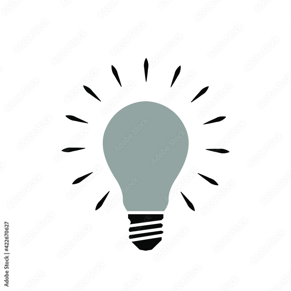 Illustration Vector graphic of bulb icon Illustration Vector graphic of bulb icon