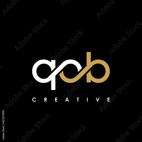QOB Letter Initial Logo Design Template Vector Illustration