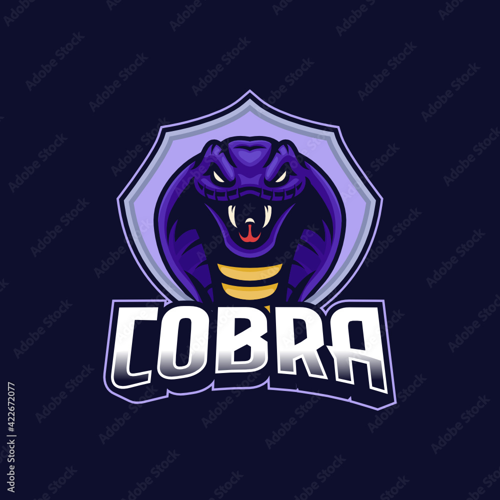 Cobra e-sport badge logo design