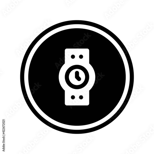 Icon Watch With Style Circular Glyph