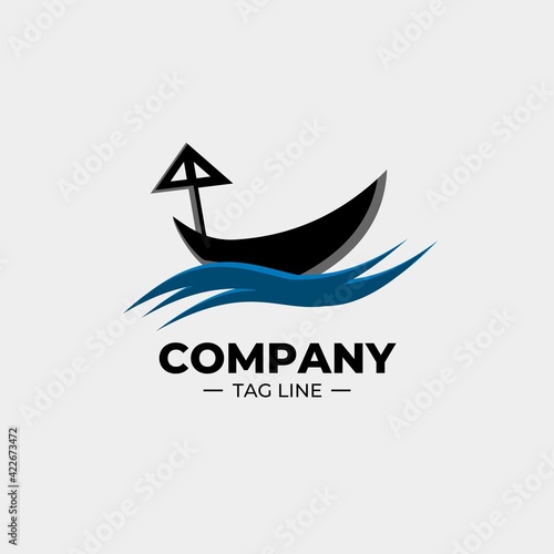 sailing boat logo template sailing boat