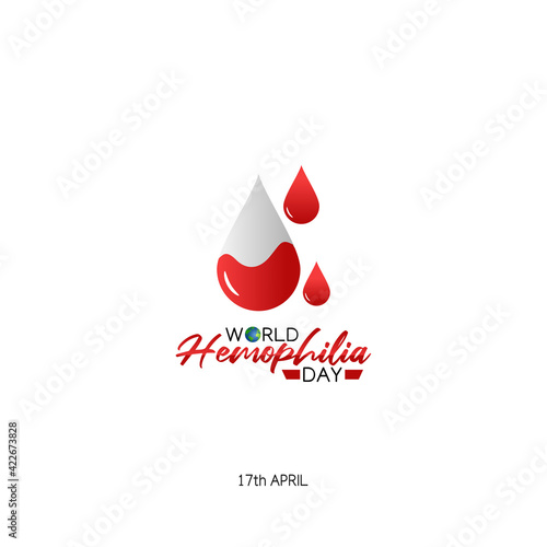 vector graphic of world hemophilia day good for world hemophilia day celebration. flat design. flyer design.flat illustration.