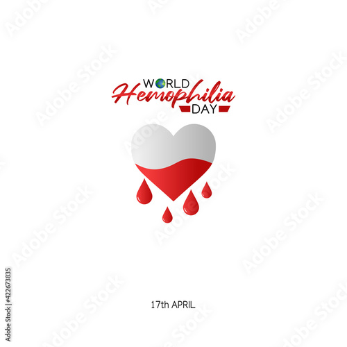 vector graphic of world hemophilia day good for world hemophilia day celebration. flat design. flyer design.flat illustration.