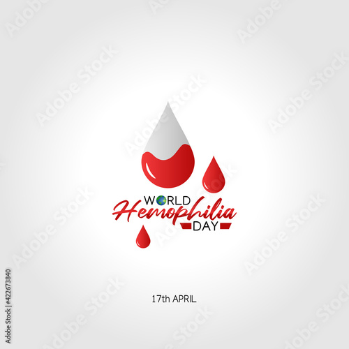 vector graphic of world hemophilia day good for world hemophilia day celebration. flat design. flyer design.flat illustration.