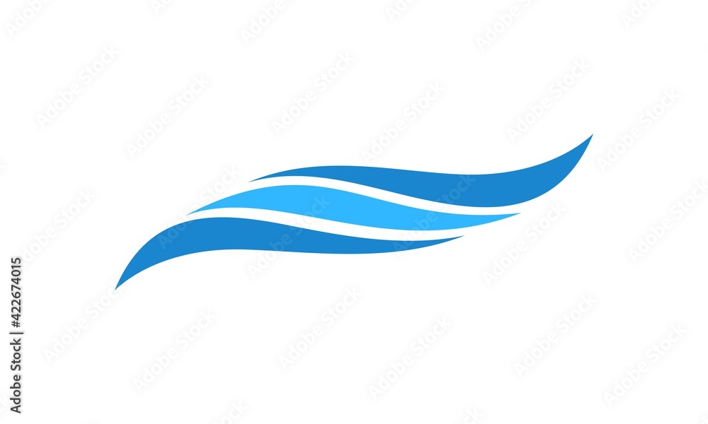 Obraz premium Wave illustration vector design