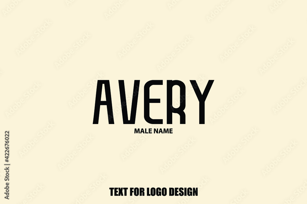 Avery Male Name Elegant Vector Text For Logo Designs and Shop Names Avery Male Name Elegant Vector Text For Logo Designs and Shop Names