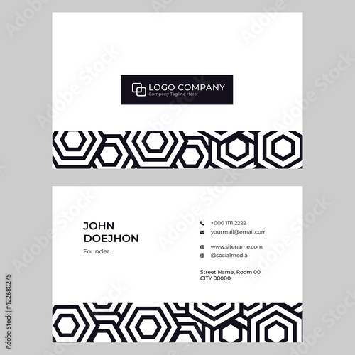 3.5 x 2 inch Business Card Circle Style High Resolution Ready for Print