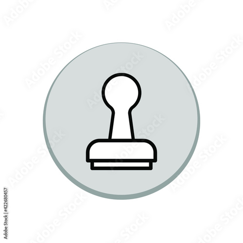 Illustration Vector graphic of stamp icon