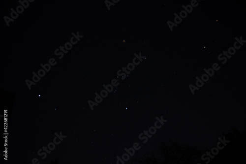 Orion, Sirius, Alderberan and Mars 