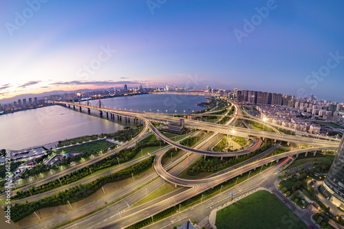 Asia China Jiangxi Nanchang Chaoyang Bridge scenery © snvv