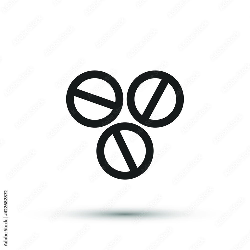 Pills and drugs icon vector medical element for trendy design. Simple pharmacy pictogram for mobile concept and web apps. Vector line medical pills icon isolated on a white background Pills and drugs icon vector medical element for trendy design. Simple pharmacy pictogram for mobile concept and web apps. Vector line medical pills icon isolated on a white background
