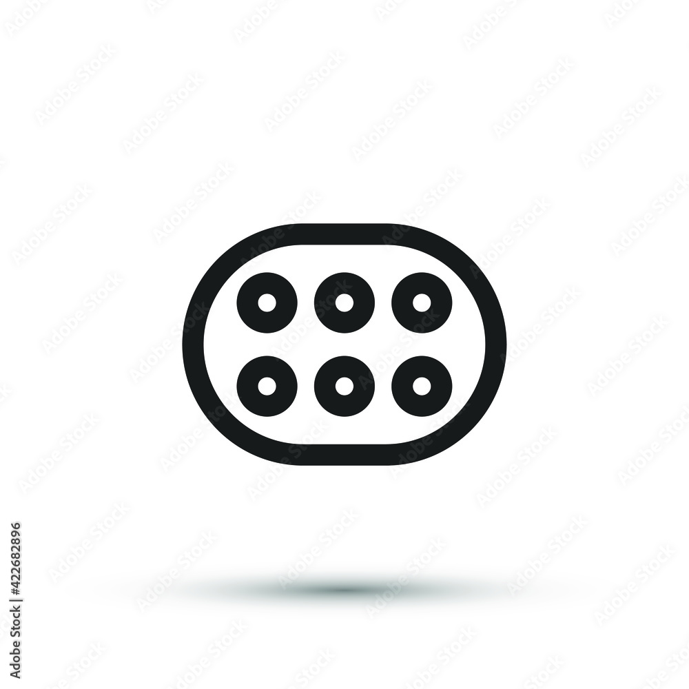 Pills and drugs icon vector medical element for trendy design. Simple pharmacy pictogram for mobile concept and web apps. Vector line medical pills icon isolated on a white background Pills and drugs icon vector medical element for trendy design. Simple pharmacy pictogram for mobile concept and web apps. Vector line medical pills icon isolated on a white background