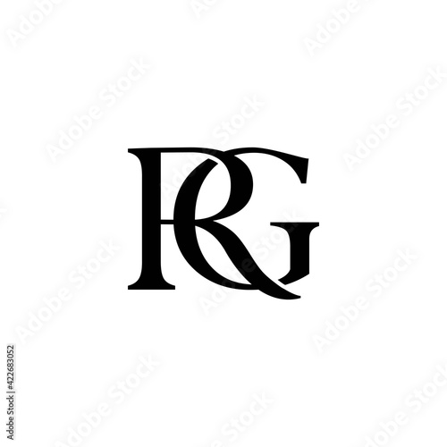 Fotografie A modern and professional logo design with RG letters