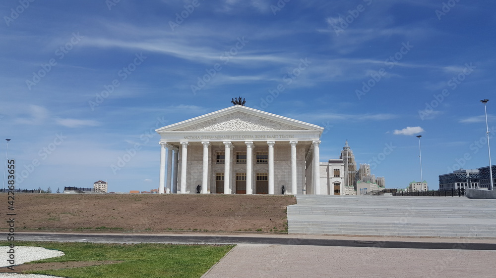 Kazakhstan. Nur - Sultana city. The State Opera and Ballet Theater 