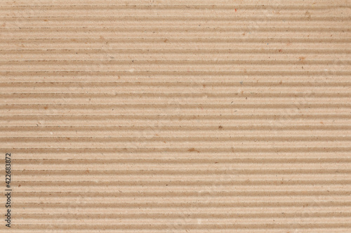 Cardboard sheet texture background  detail of recycle brown paper box pattern.