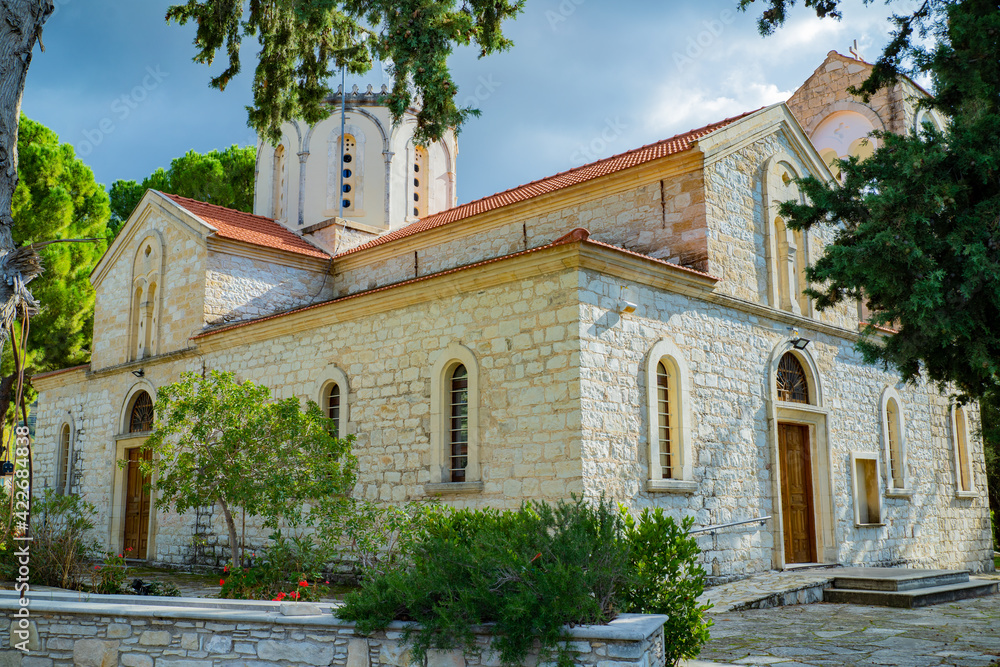Orthodox church in small village in Cyprus
