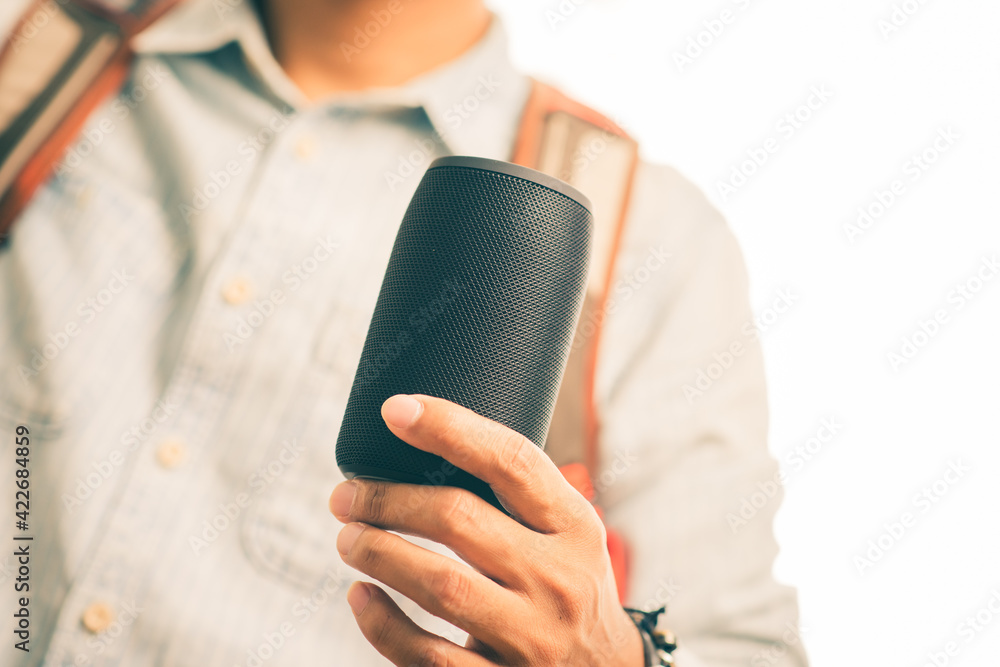Fototapeta premium portable bluetooth speaker