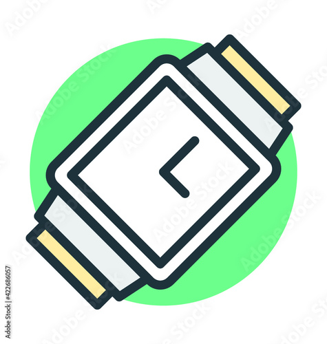 Wristwatch Vector Icon