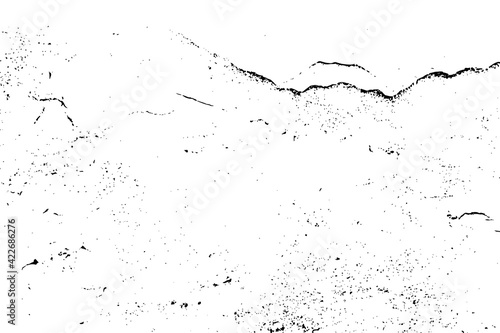 Old dark dirty crumbling grungy wall of ancient facade. Uneven messy pitted rot surface of fissured decor. Chipped daub of crannied retro fortress. Rusty grime decayed rustic dusty block for 3D design