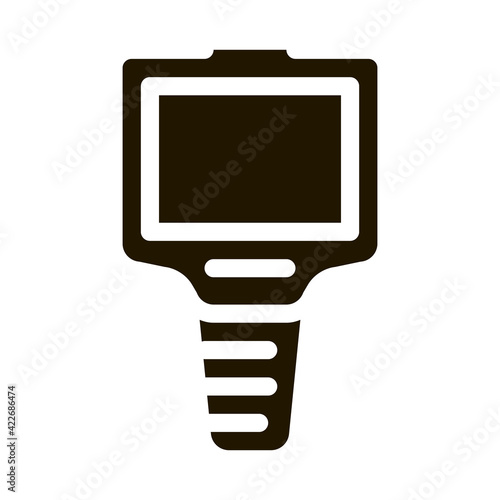 ammeter icon Vector Glyph Illustration