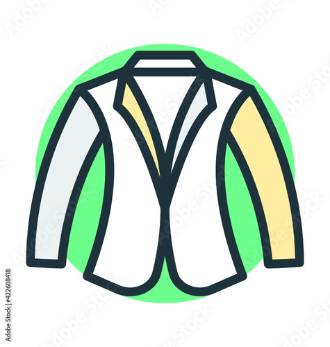 Casual Coat Vector Icon