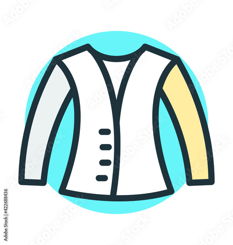 Casual Coat Vector Icon