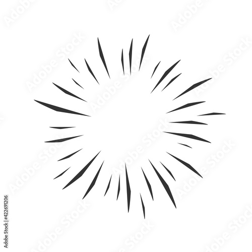 Light rays frame. Shine burst background. radiant sparks. smashed drops.