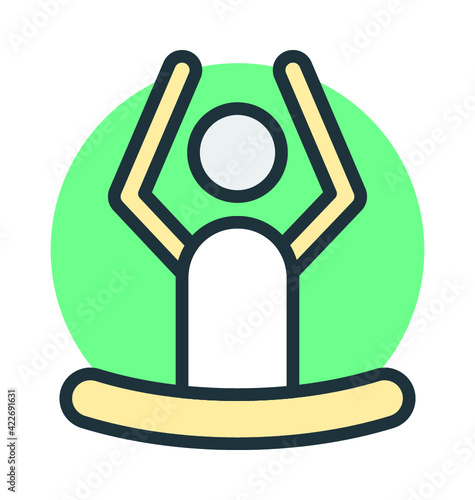 Yoga Vector Icon