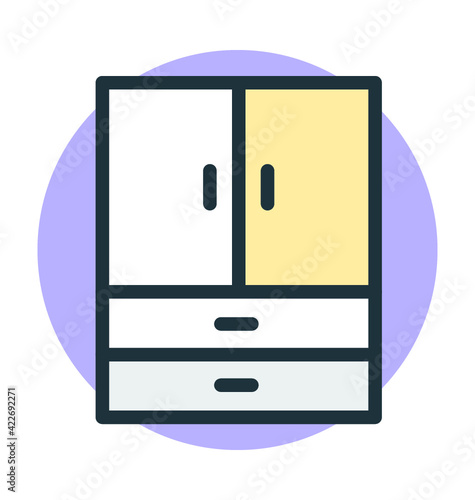 Cupboard Vector Icon