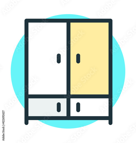 Cupboard Vector Icon