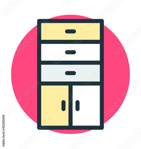 Cupboard Vector Icon
