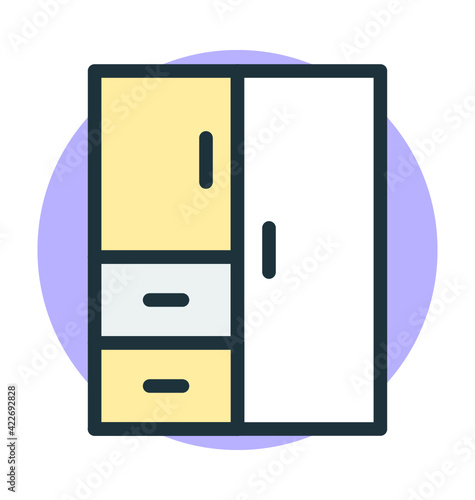 Cupboard Vector Icon