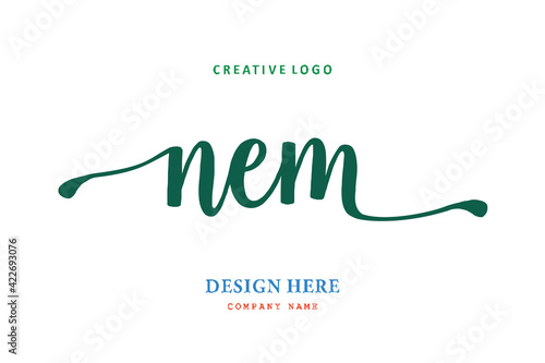NEM lettering logo is simple, easy to understand and authoritative