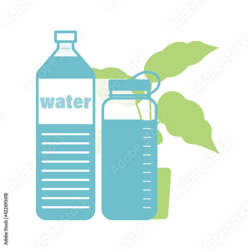 水とドリンクボトル
