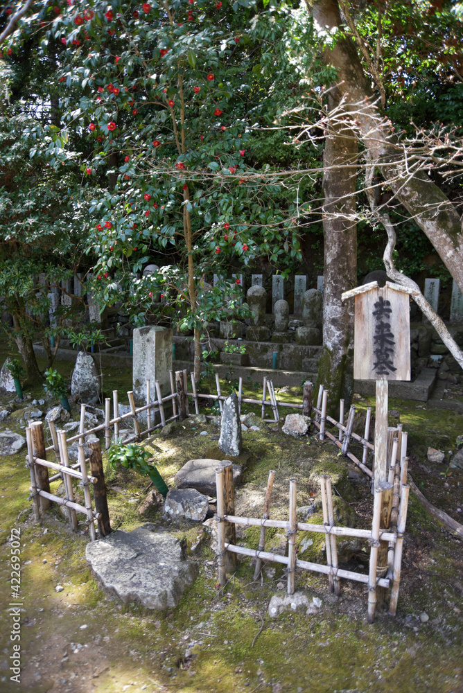 向井去来の墓 京都市嵯峨野 向井去来の墓 京都市嵯峨野