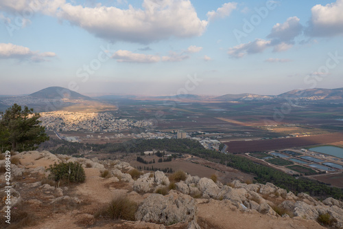 Fotografija Landscape from the Jumping Mountain in Nazareth. Panoramic view