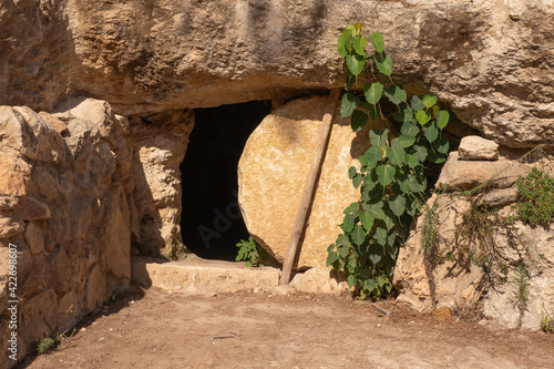 Obraz na plátně An ancient tomb in Nazareth, Israel